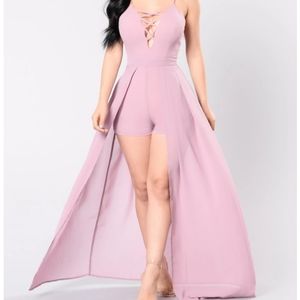 Fashion Nova Romper with maxi skirt